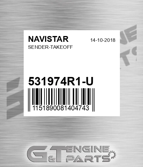 531974R1-U Sender-takeoff