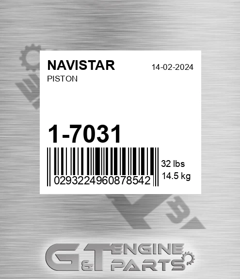 1-7031 Piston
