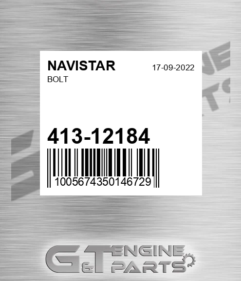 413-12184 Bolt