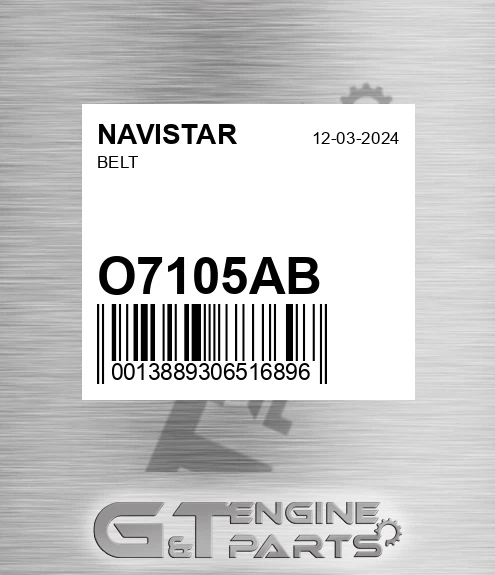 O7105AB NAVISTAR Belt