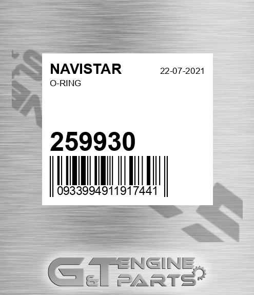 259930 NAVISTAR O-ring