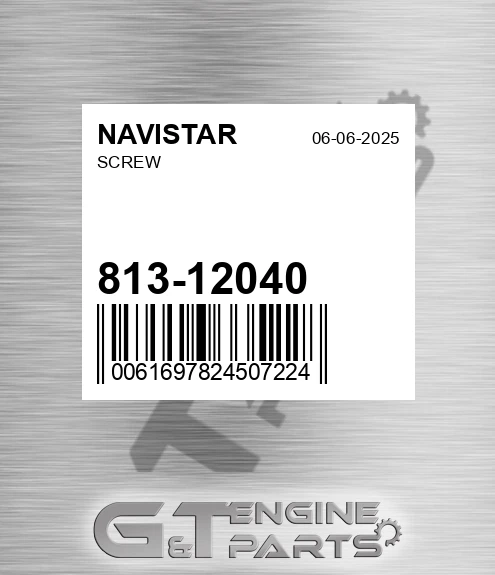 813-12040 Screw