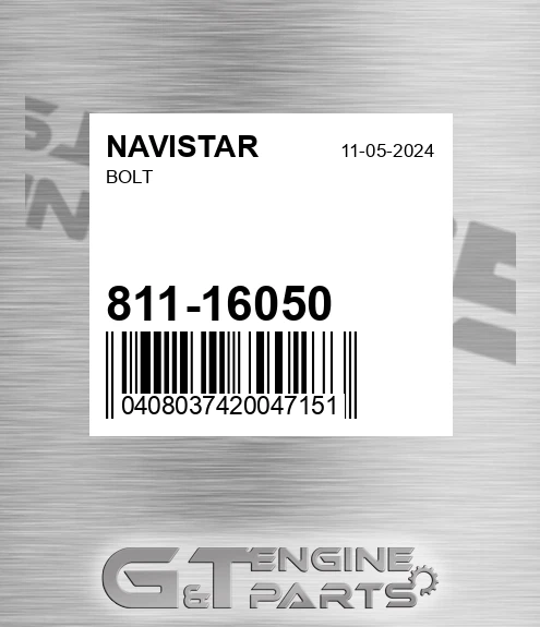 811-16050 Bolt
