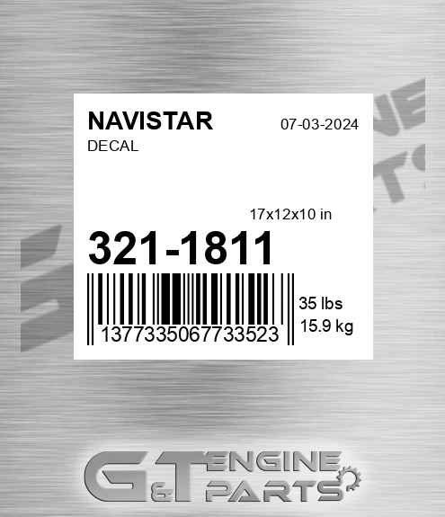 321-1811 Decal for NAVISTAR
