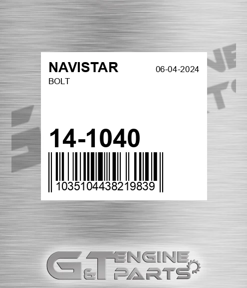 14-1040 Bolt