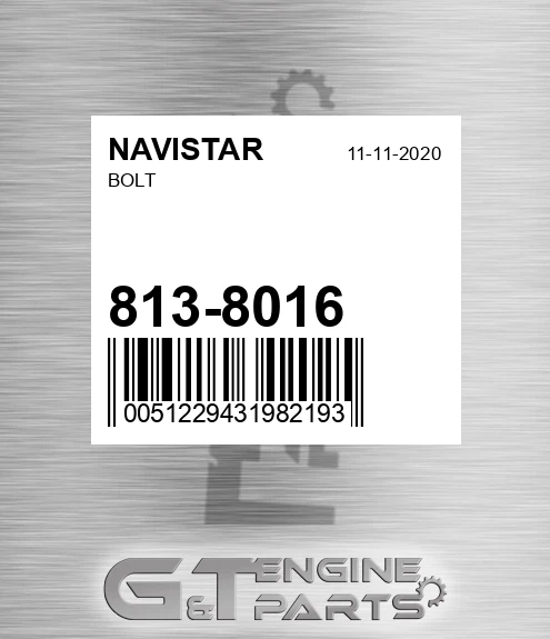 813-8016 Bolt