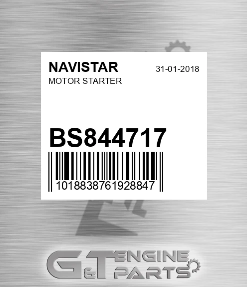 BS844717 Motor Starter