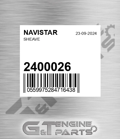 2400026 Sheave