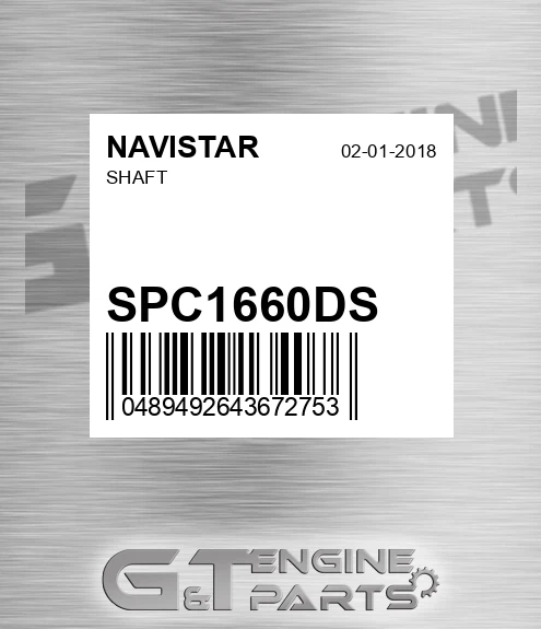 SPC1660DS Shaft