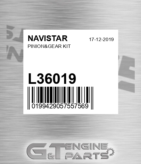 L36019 Pinion&gear Kit