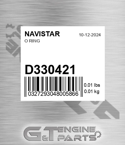 D330421 O Ring