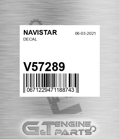 V57289 Decal