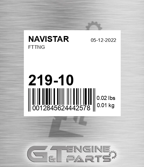 219-10 NAVISTAR Fttng