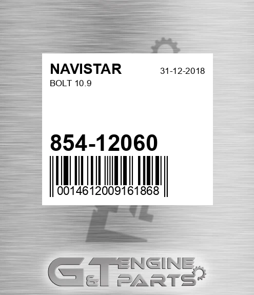 854-12060 Bolt 10.9