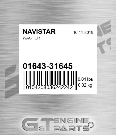01643-31645 Washer