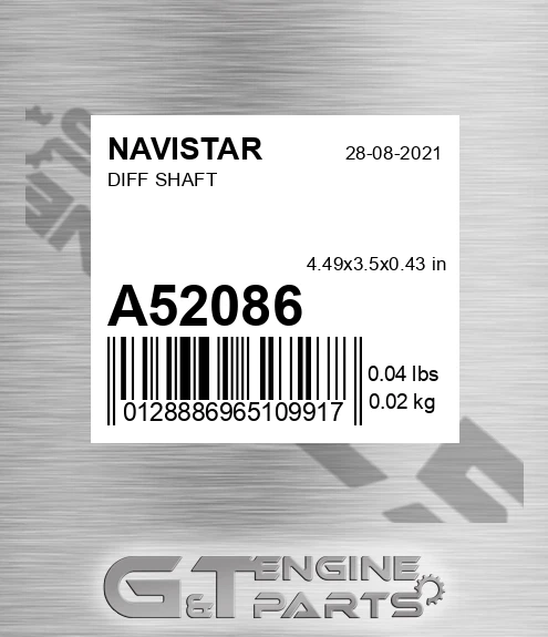 A52086 Diff Shaft