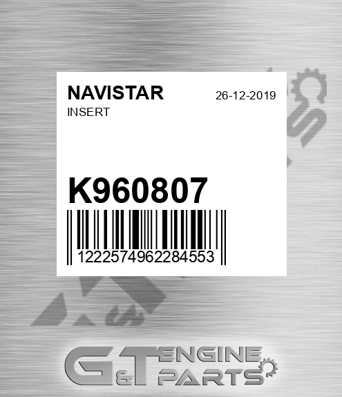 K960807 Insert