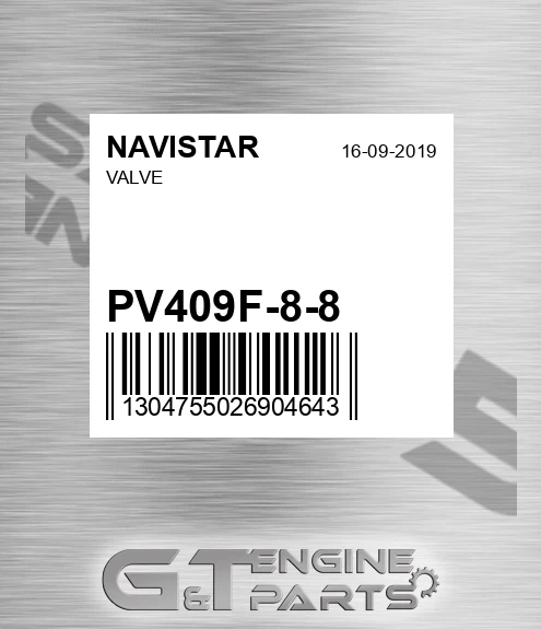 PV409F-8-8 Valve