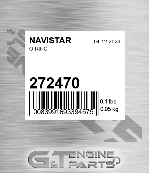 272470 NAVISTAR O-ring