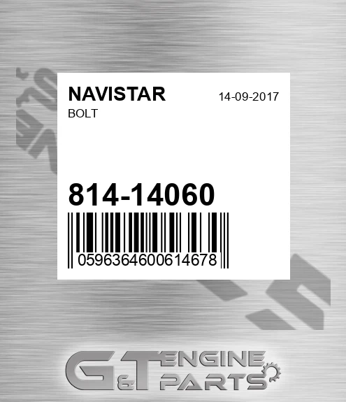 814-14060 Bolt