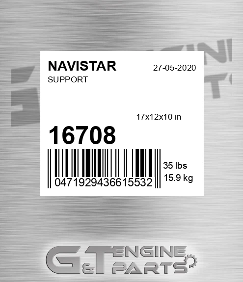 16708 NAVISTAR Support