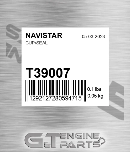 T39007 Cup/seal