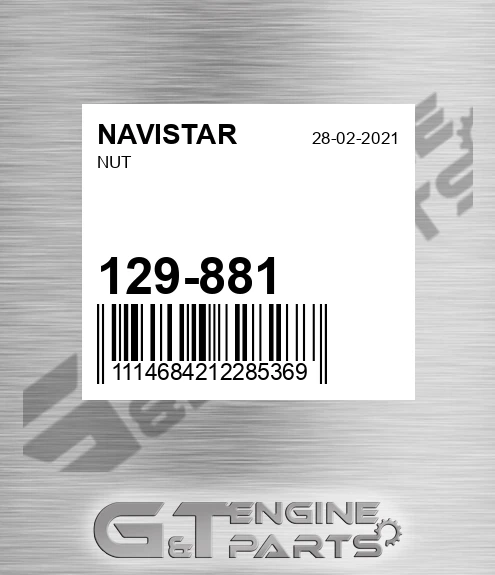 129-881 Nut for NAVISTAR
