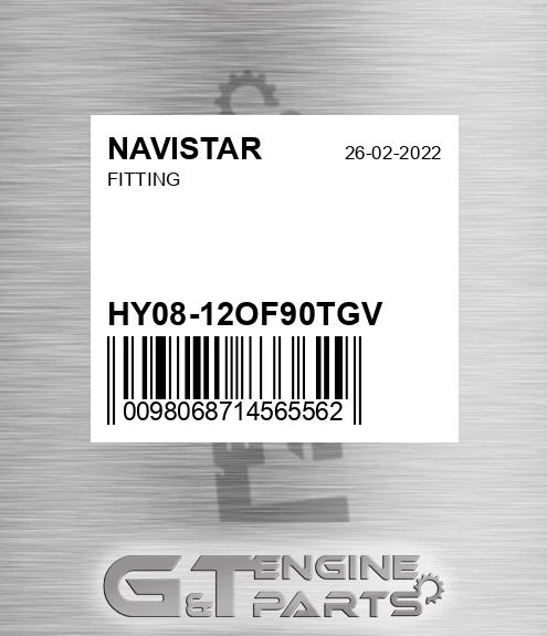 HY08-12OF90TGV Fitting