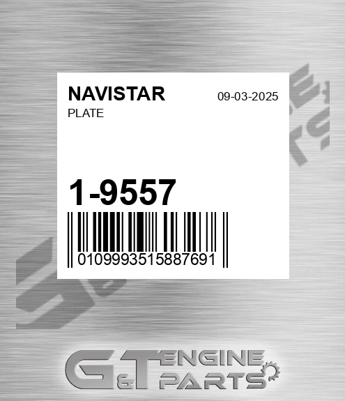 1-9557 Plate