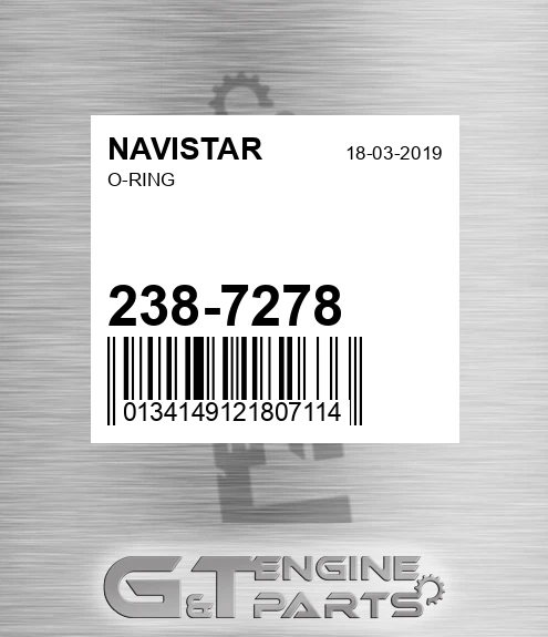 238-7278 O-ring
