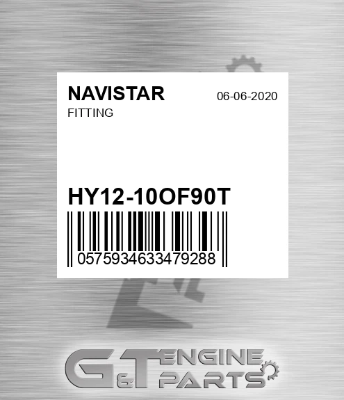 HY12-10OF90T Fitting