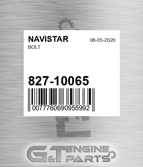 827-10065 Bolt