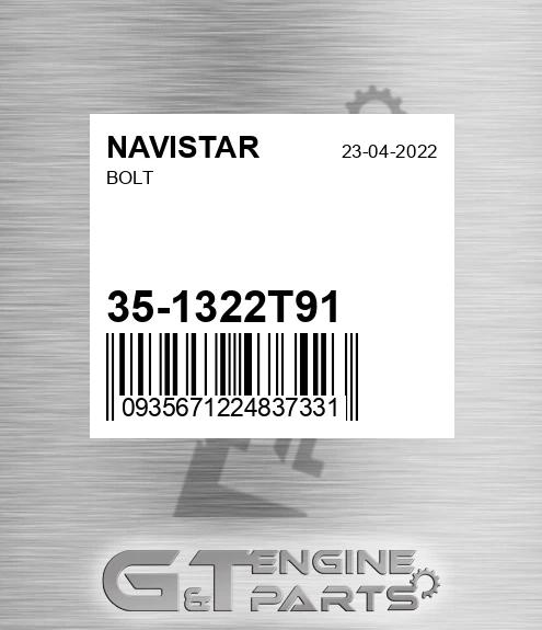35-1322T91 Bolt