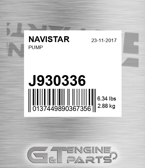 J930336 NAVISTAR Pump