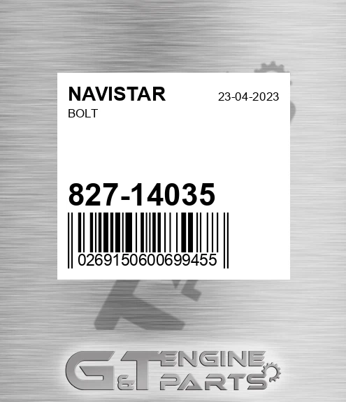 827-14035 Bolt