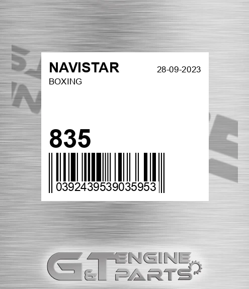 835 NAVISTAR Boxing