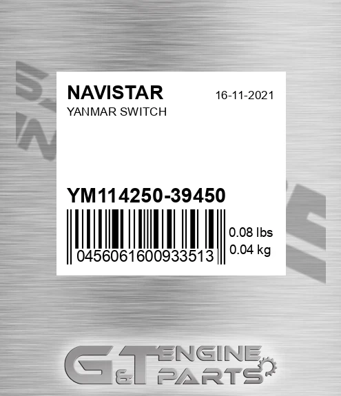 YM114250-39450 Yanmar Switch