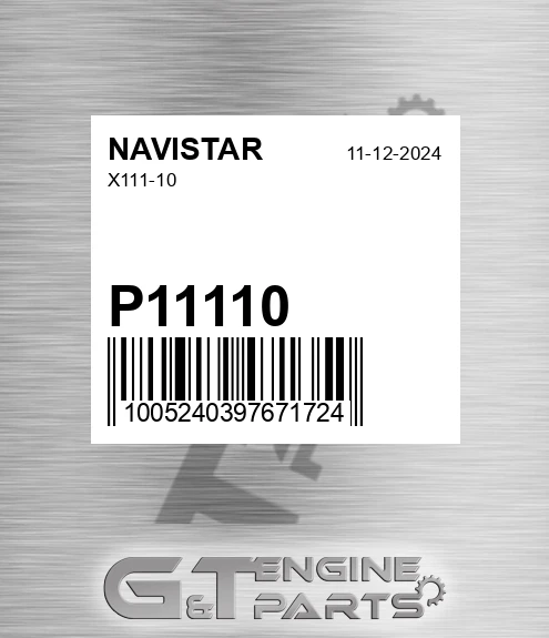 P-111-10 X111-10