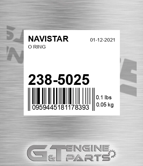 238-5025 O Ring