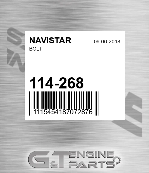 114-268 Bolt