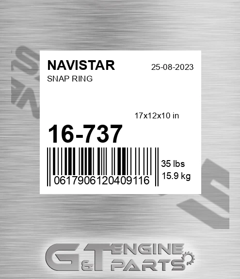 16-737 Snap Ring for NAVISTAR