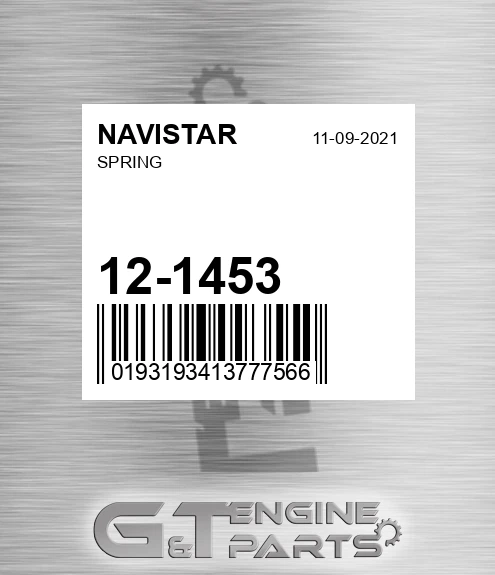 12-1453 Spring for NAVISTAR