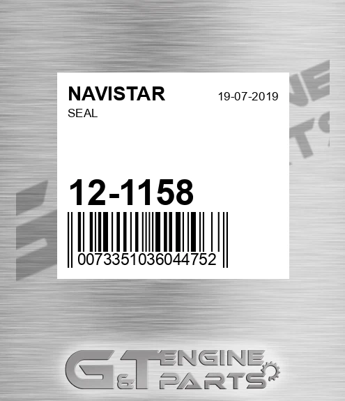 12-1158 Seal for NAVISTAR
