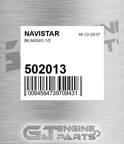 502013 Bearing 1/2