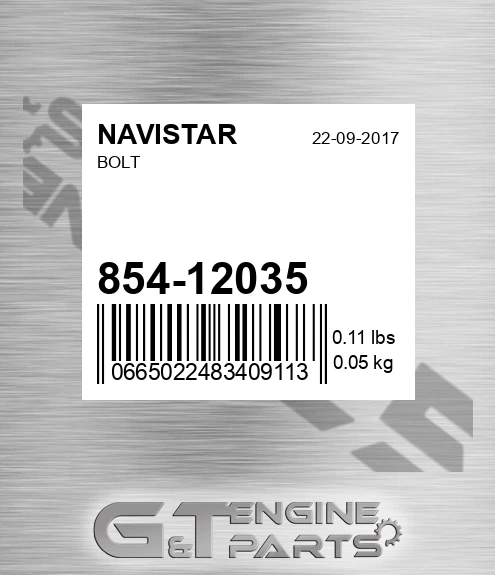 854-12035 Bolt