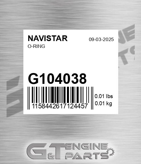 G104038 O-ring