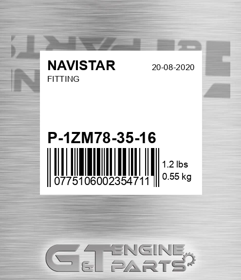 P1ZM78-35-16 Fitting
