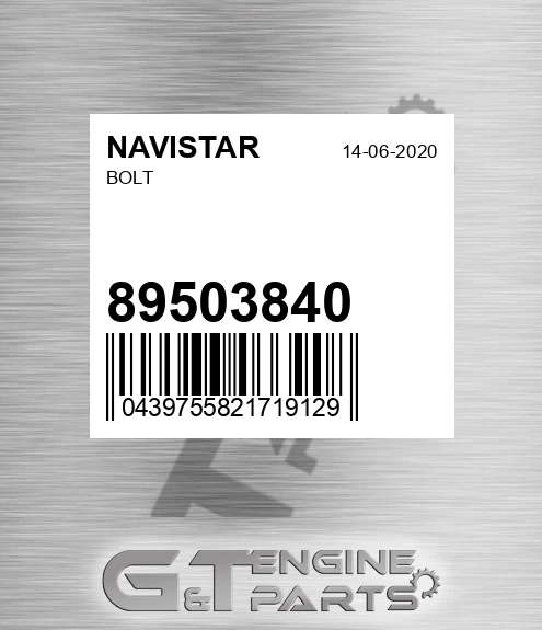 89503840 Bolt