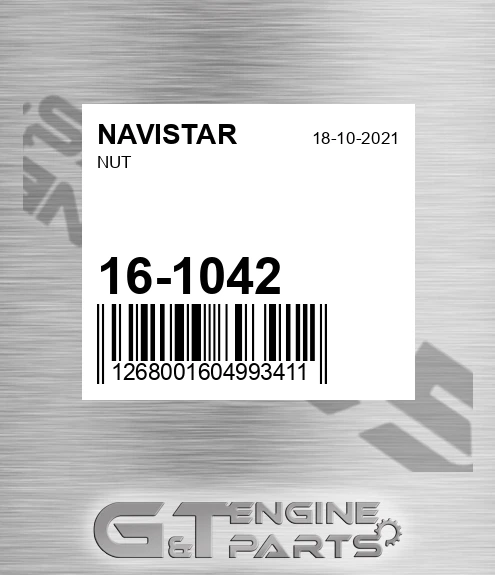 16-1042 Nut for NAVISTAR
