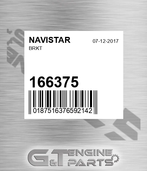 166375 NAVISTAR Brkt